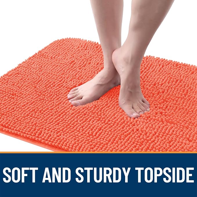 OLANLY Dog Door Mat for Muddy Paws 50x30, Super Absorbent Chenille Mud Mat | - Image 4