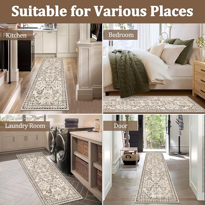 Yamaziot 2x3 Washable Entryway Rug Non Slip Indoor Door Mat, Stain Resistant - Image 6