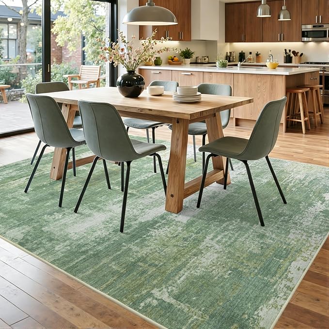 4x6 Ft Area Rugs for Living Room, Soft Non-Slip Washable Rugs Modern Abstract - Image 9