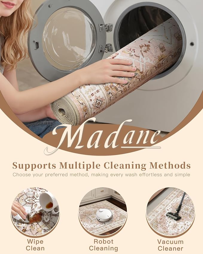 Madane Washable Runner Rugs 2x12 Long - Image 12