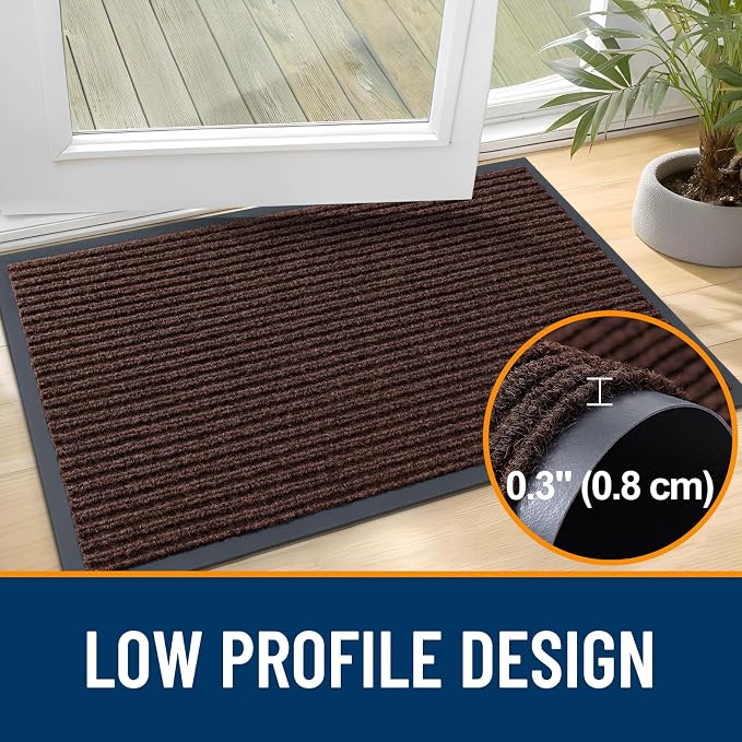 OLANLY Front Door Mat 47x23, Waterproof Heavy-Duty Indoor Outdoor Doormat | - Image 4