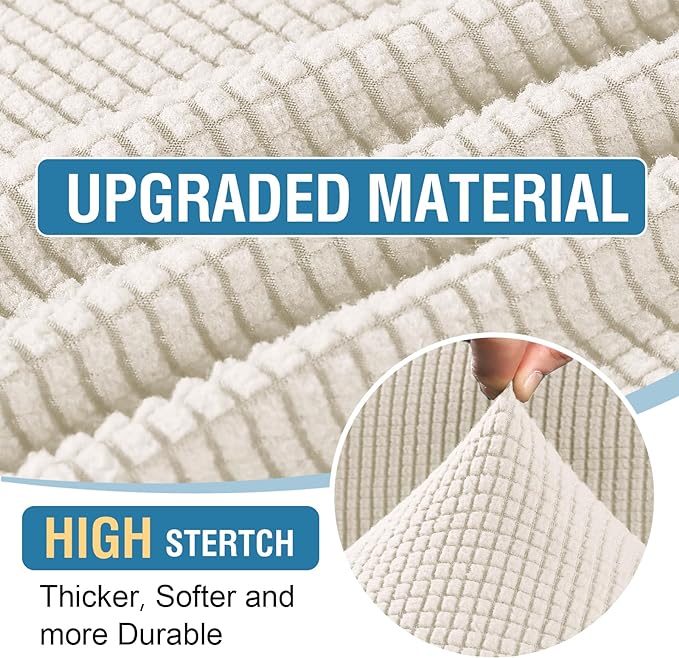 H.VERSAILTEX 2025 New Sectional Couch Covers 6 Pieces Stretch Sofa Covers - Image 4