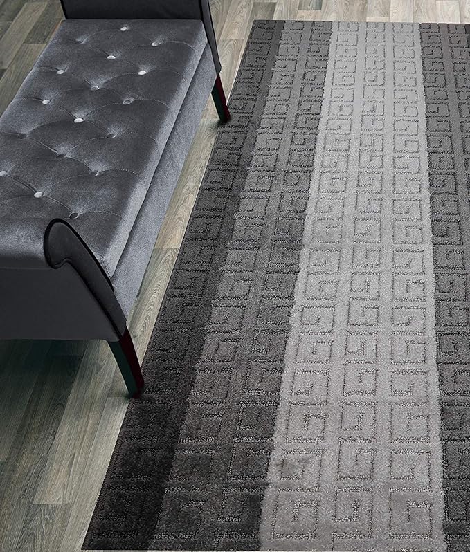 3 Ft Gray Entryway Kitchen Bath Rug Mat, Non Slip Washable, Soft | 2'2" x 3 Ft by ORFAHOME