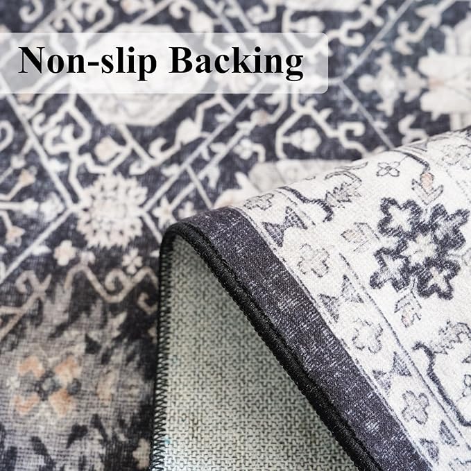 Washable 3x7 Entryway Runner Rug: Farmhouse Wide Kitchen Rug Soft Water - Image 5