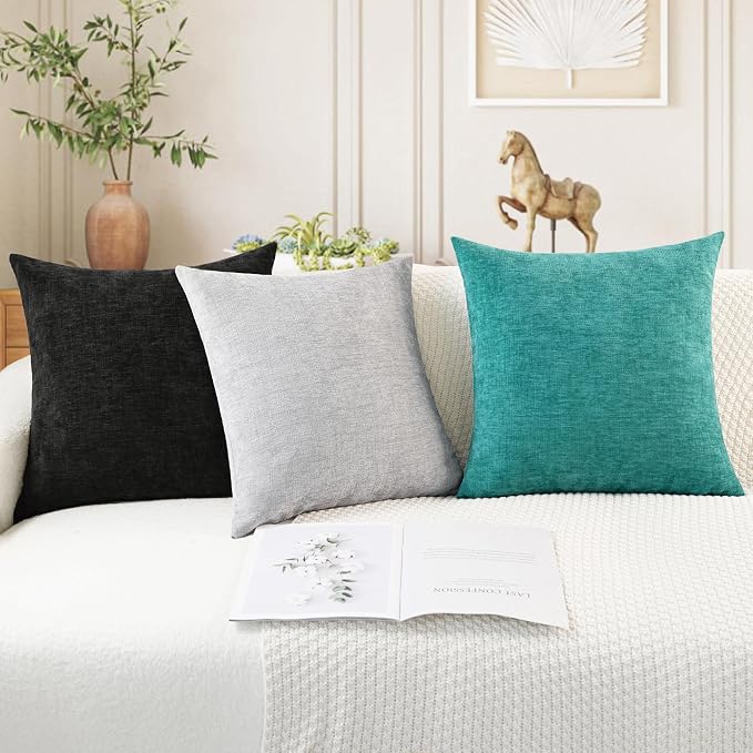 CaliTime Decorative Throw Pillow Covers 20 X 12 Inches Moonbeam Gray | Pack of 2 - Image 5