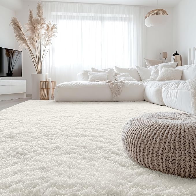OLANLY 6x6 Area Rugs for Living Room Bedroom, Machine Washable Soft Fluffy - Image 7
