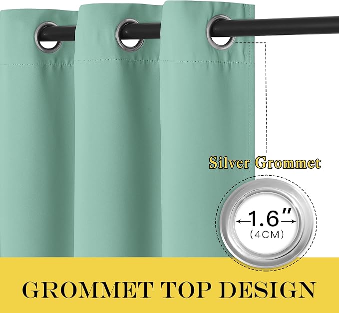 NICETOWN Blackout Curtains 84 Inch Length, Thermal Insulated Room Darkening - Image 5