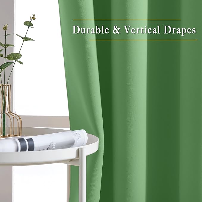NICETOWN Bedroom Curtain Room Darkening Drapery 102 inches Length - Image 6