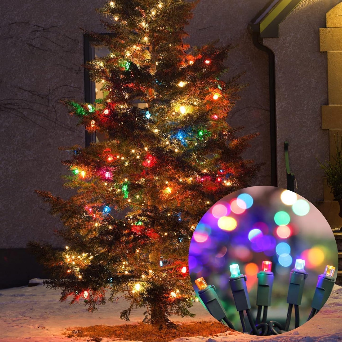 150 Count Multicolor- String Lights - LED Christmas Lights, Mini led Lights for Indoor Outdoor Home Holiday Party Wedding Independence Day Decoration