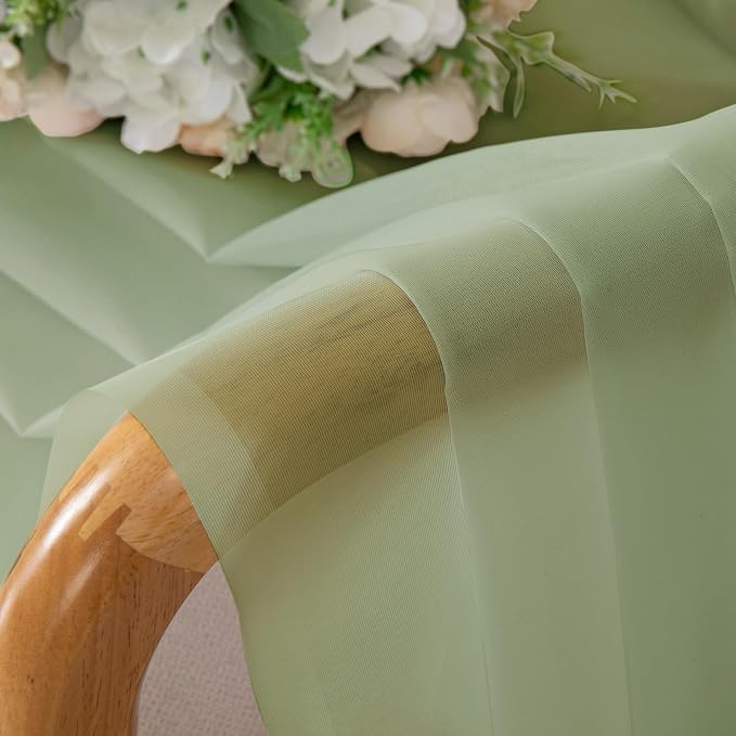 Sheer Curtain 96 Inch Long 2 Panels Set, Light Filtering Clear Rod Pocket Soft - Image 5
