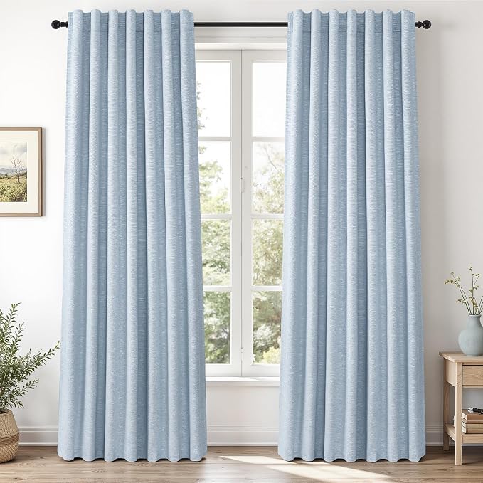 Topfinel 92 Inch Long Total Blackout Curtains by Topfinel