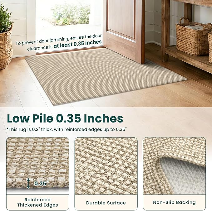 KOZYFLY Runners for Hallways 2x7 ft Washable Kitchen Runner Non Slip Rubber - Image 4