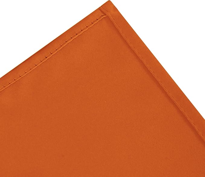 Orange Thermal Blackout Curtains/52 x 72 Inch/Set of 2 Panels Room Darkening - Image 6