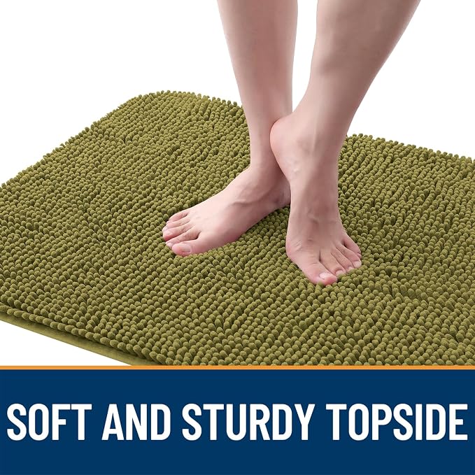 OLANLY Dog Door Mat for Muddy Paws 34x21, Super Absorbent Chenille Mud Mat | - Image 4