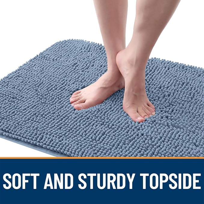 OLANLY Dog Door Mat for Muddy Paws 59x24, Super Absorbent Chenille Mud Mat | - Image 4