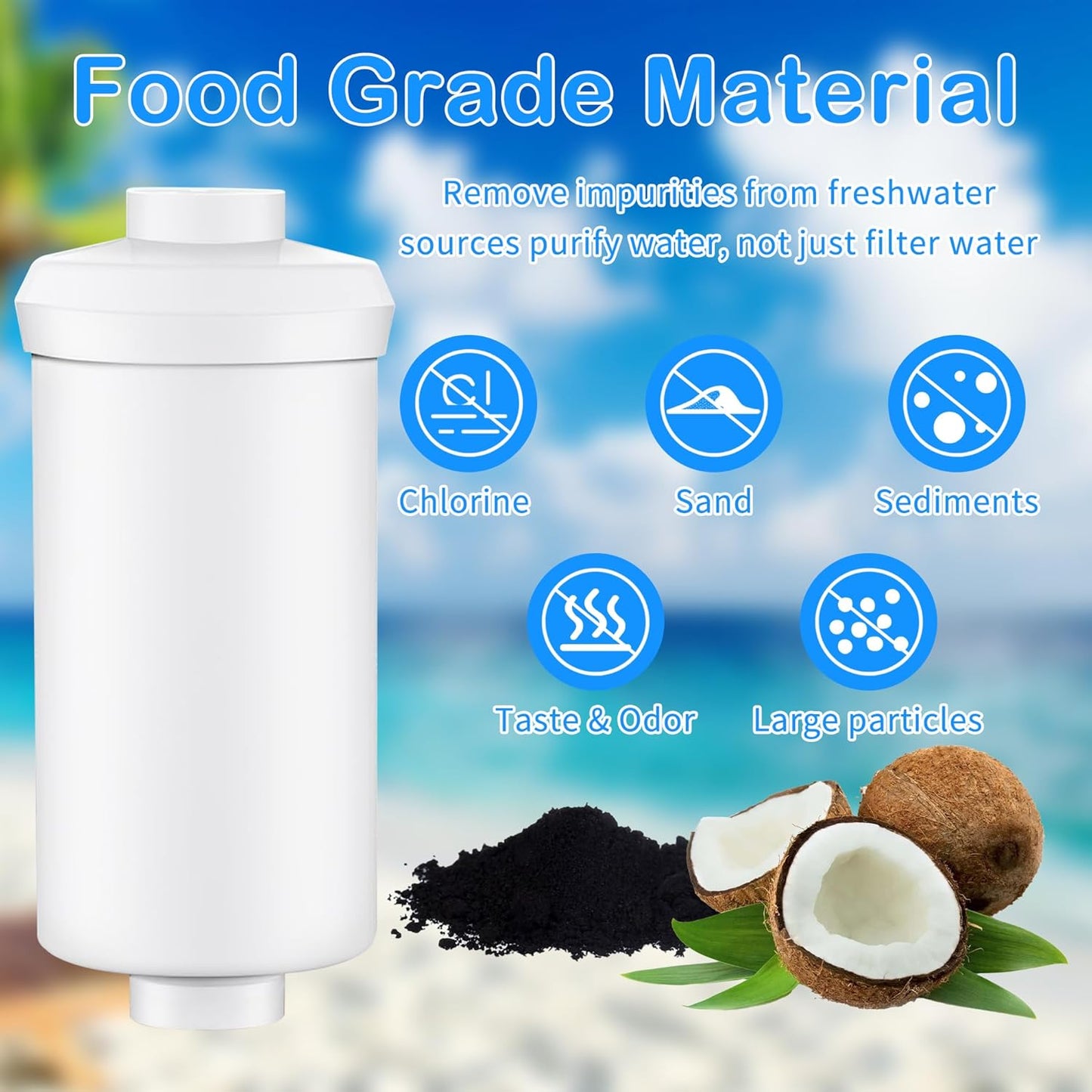 4 Pack Fluoride Water Filter,Replacement for PF-2® Fluoride Filters, Fluoride and Arsenic Filter Compatible with Berkey Gravity Filtration System、 Big、 Travel、 Royal、Imperial and Crown Series