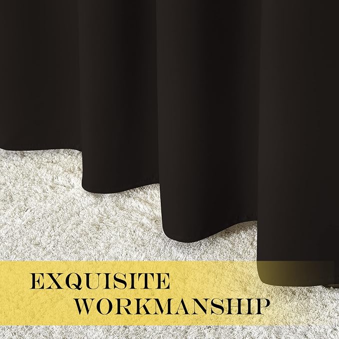 NICETOWN Blackout Short Curtain 63 inches Long - Image 5