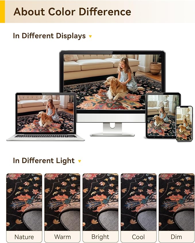 RELEANY Washable Area Rug, Runner 2'x9', Water Repellent, Pet Friendly - Image 8