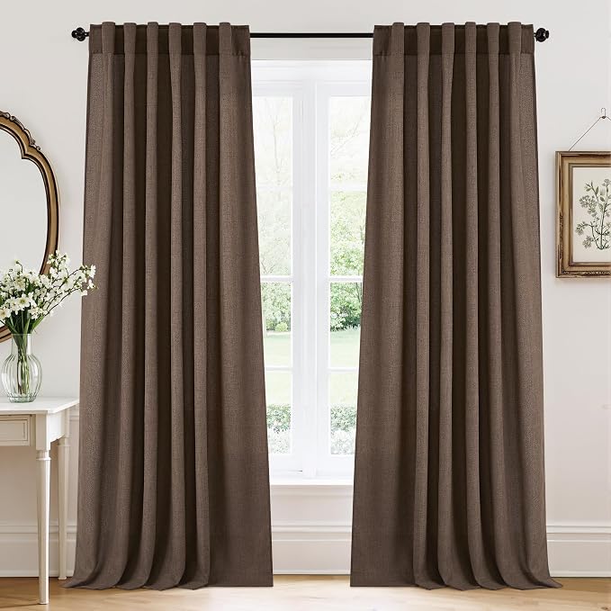 RYB HOME White Sheer Curtains 108 inches, Extra Long Ceiling Curtains | Light by RYBHOME