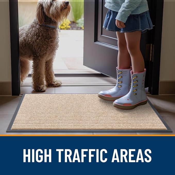 OLANLY Front Door Mat 47x32, Waterproof Heavy-Duty Indoor Outdoor Doormat | - Image 7