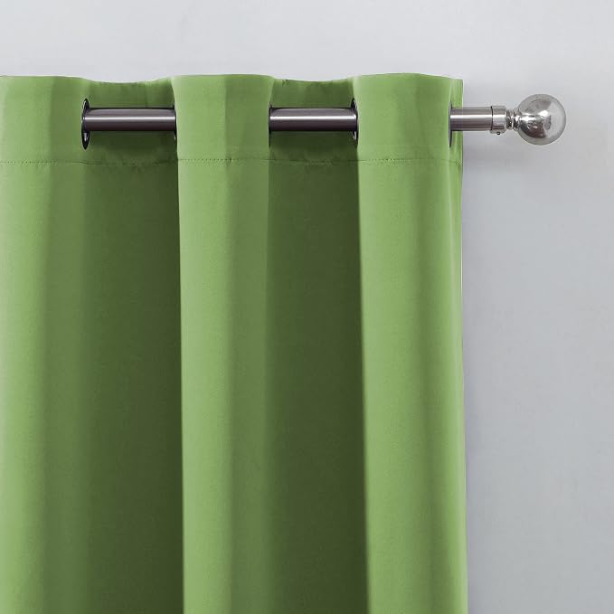 Light Green Blackout Curtains 38 x 54 Inch Length/Set of 2 Curtain - Image 7