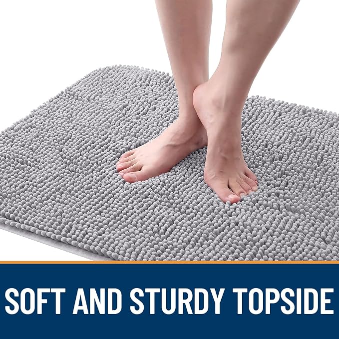 OLANLY Dog Door Mat for Muddy Paws 59x35, Super Absorbent Chenille Mud Mat | - Image 4