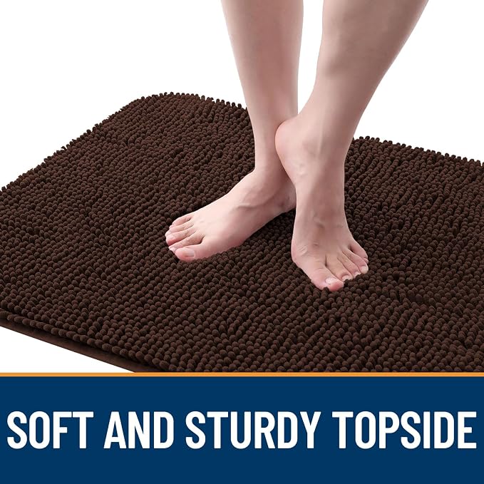 OLANLY Dog Door Mat for Muddy Paws 34x21, Super Absorbent Chenille Mud Mat | - Image 4