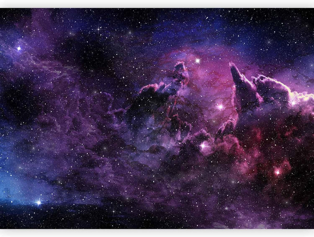 artgeist Wall Mural Cosmos Galaxy 77x55 in - Peel and Stick Self-Adhesive Wallpaper Removable Large Sticker Foil Wall Decor Print Picture Image Design a-C-0022-a-a