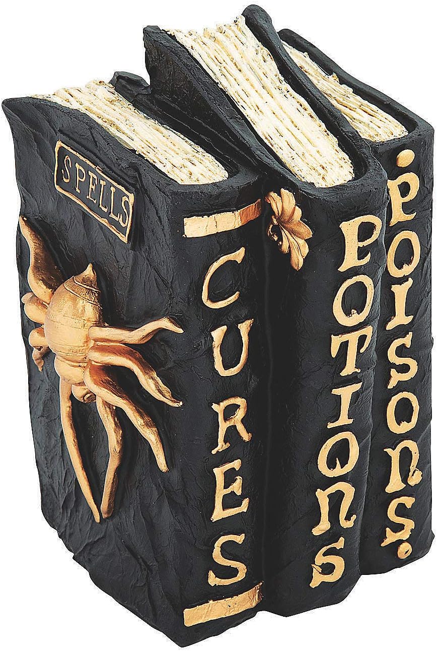 Fun Express Witch and Wizard Spellbook Tabletop Halloween Decoration - Halloween Home Decor