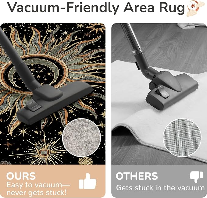 Vacuum-Friendly, 8x10 Washable Area Rug - Image 4