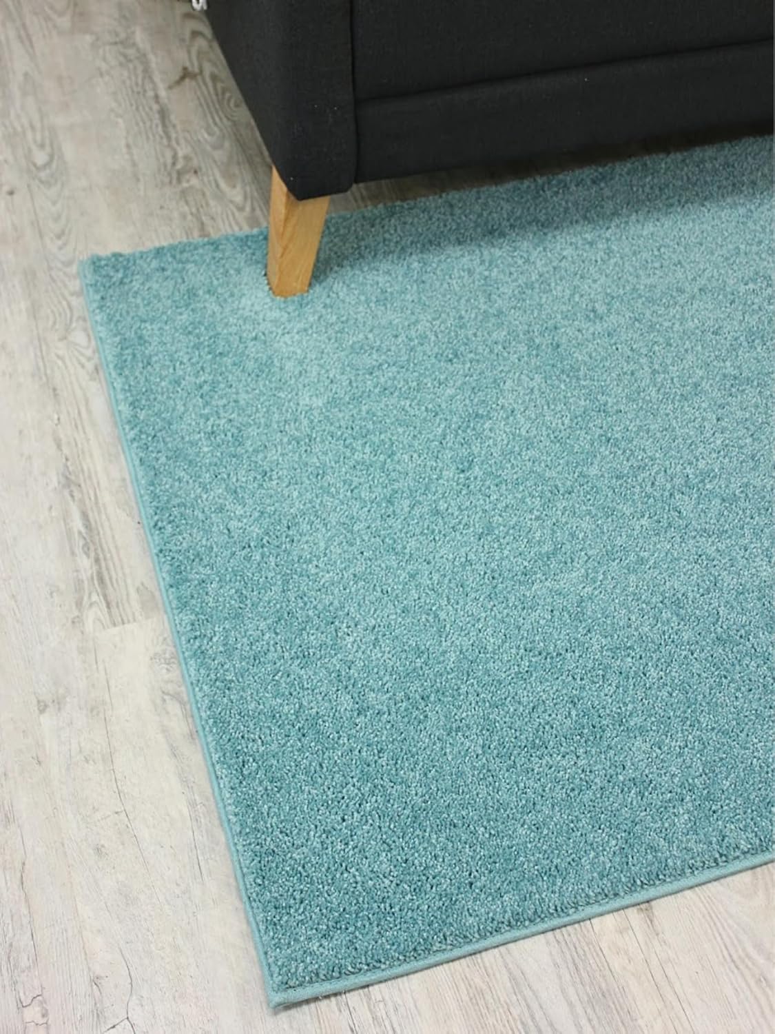 KOECKRITZ Soft and Colorful Kids Classroom Area Rugs (Passes Flammability Pill Test) Many Sizes and Bright Colors to Select from (4' x 4', Surf)
