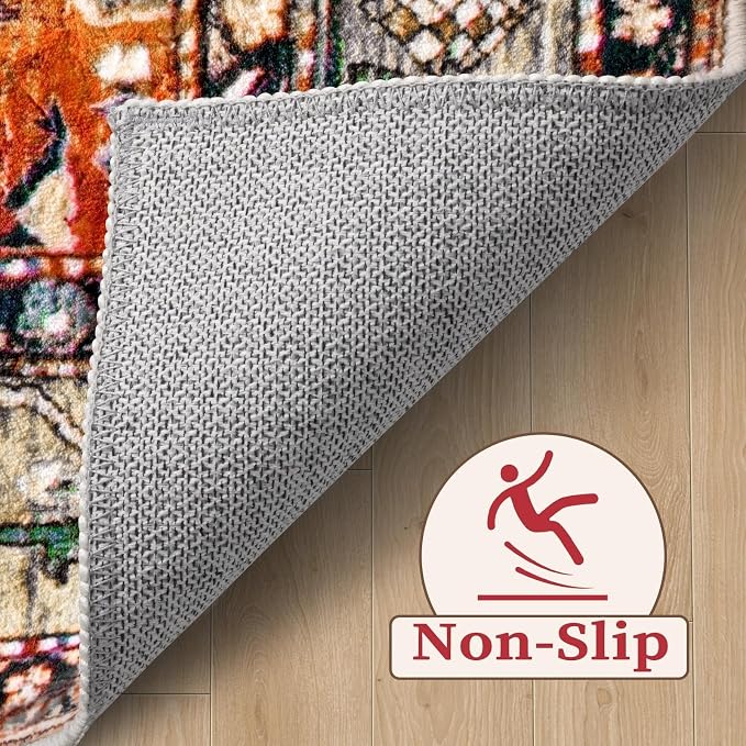 SERISSA 4x6 Washable Non Slip Boho Area Rug - Image 4