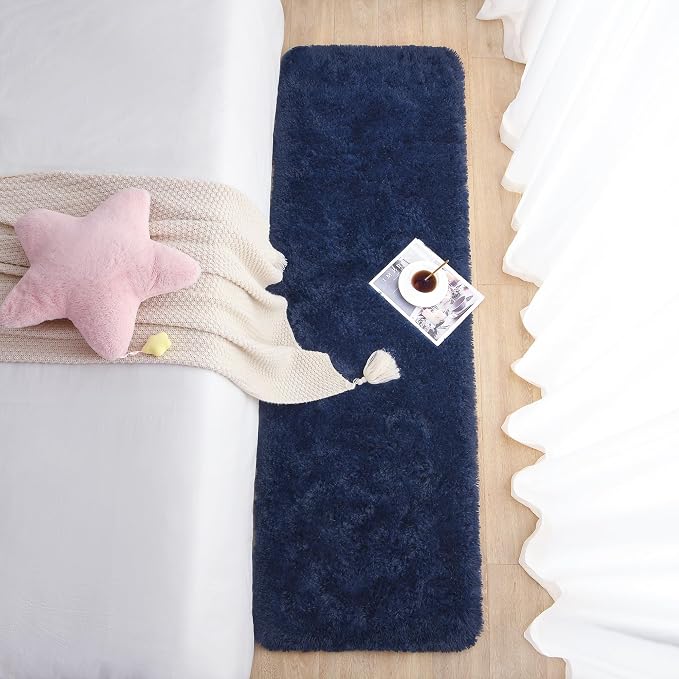 Chicrug Soft Runner Rug for Bedroom Living Room Plush Fluffy Rug 2x10 | Shag - Image 5