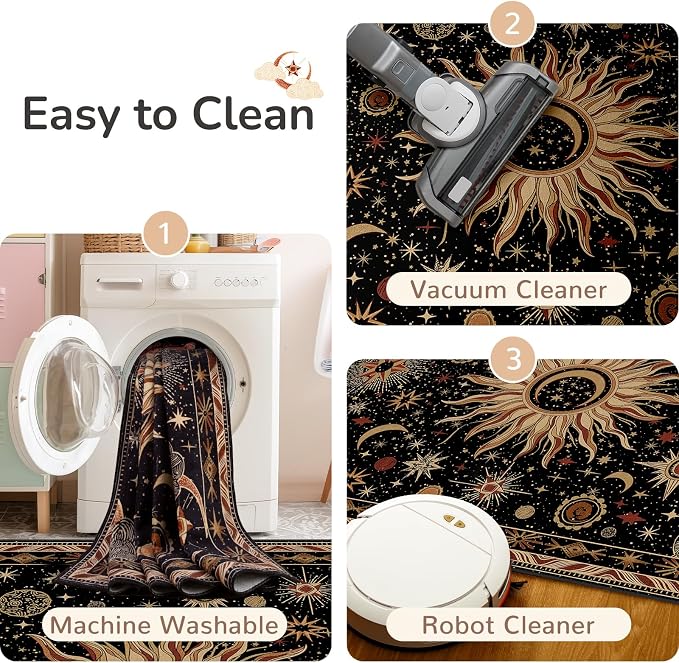 Vacuum-Friendly, 2x8 Washable Area Rug - Image 5