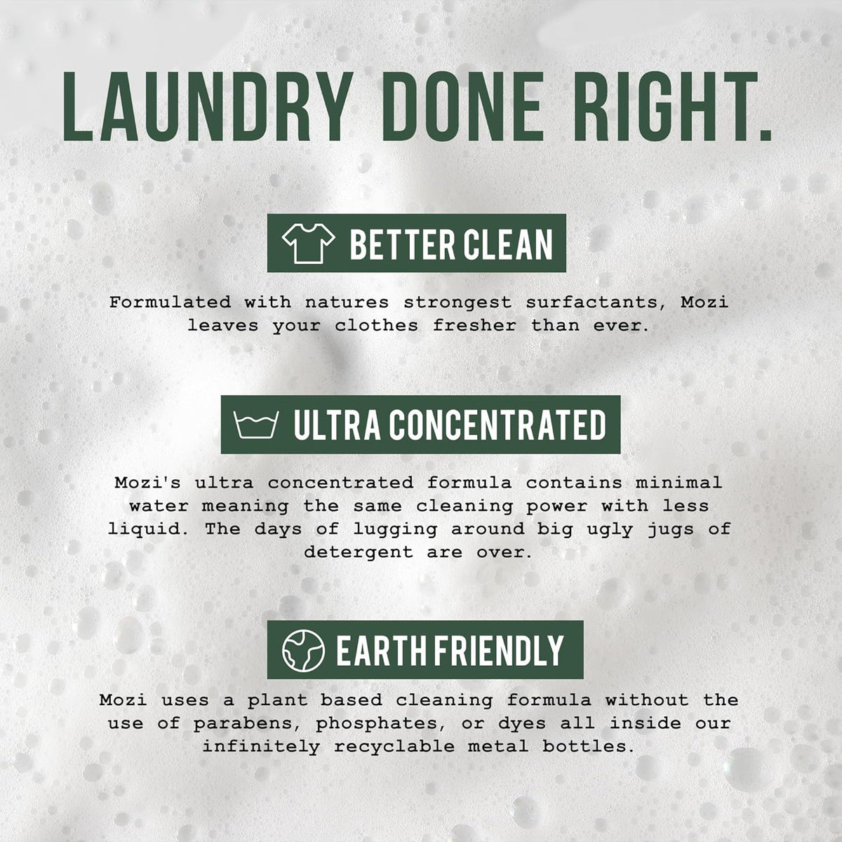 Laundry Detergent Liquid, Alpine Woods- Sandalwood, Pine & Patchouli, 50+ Loads, Concentrated, Non toxic, Plant Based Enzyme Cleaners, Long Lasting Luxury Clean, Cologne Soap for Men, 32 oz