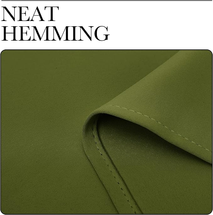 NICETOWN Olive Green Blackout Curtains 78 inches Length - Image 6