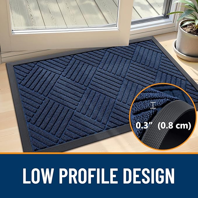 OLANLY Front Door Mat Outside Entrance 59x23, Waterproof Heavy-Duty Doormat | - Image 5