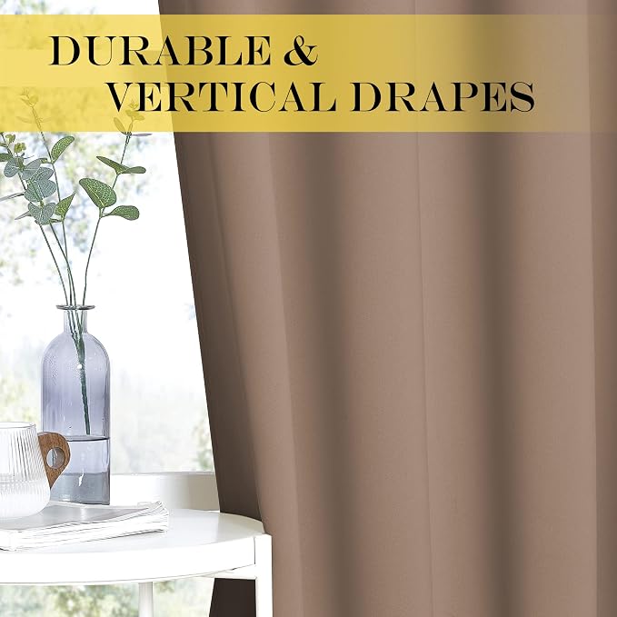 NICETOWN Blackout Curtains for Sliding Glass Door Room Divider Noise Reduce - Image 4