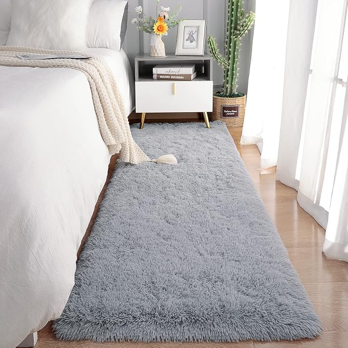Chicrug Soft Runner Rugs for Bedroom Living Room Plush Fluffy Rug 3x8 | Shag by ChicrugHomeDecor