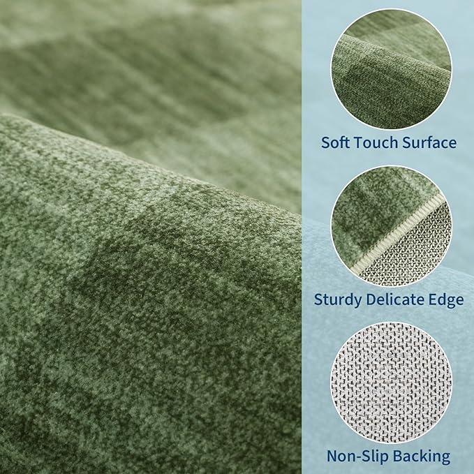GarveeHome 2.5x8 Checkered Kitchen Runner Rug - Image 4