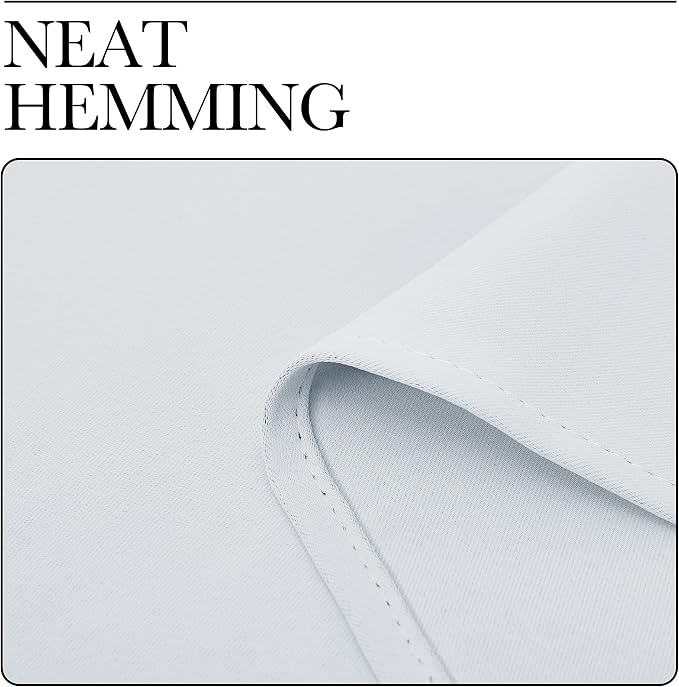 NICETOWN Greyish White Bedroom Curtain Panels - Image 8