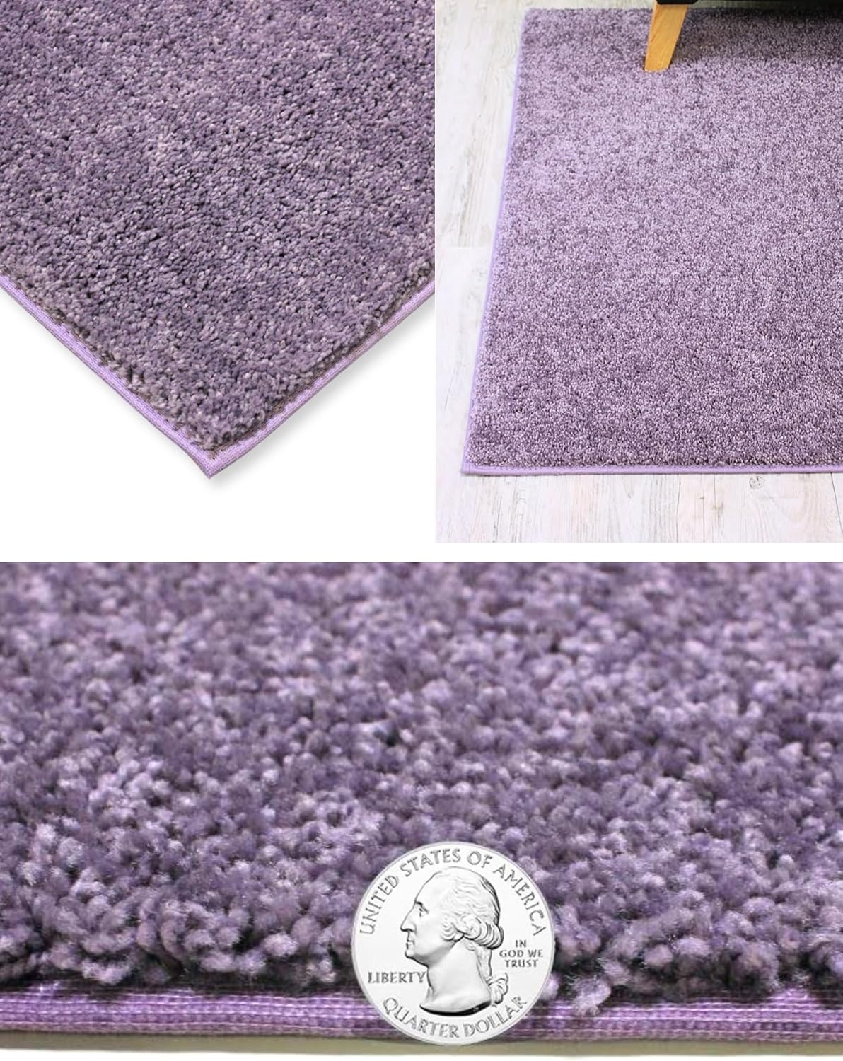 KOECKRITZ Soft and Colorful Kids Classroom Area Rugs (Passes Flammability Pill Test) Many Sizes and Bright Colors to Select from (10' x 14', Lavender)