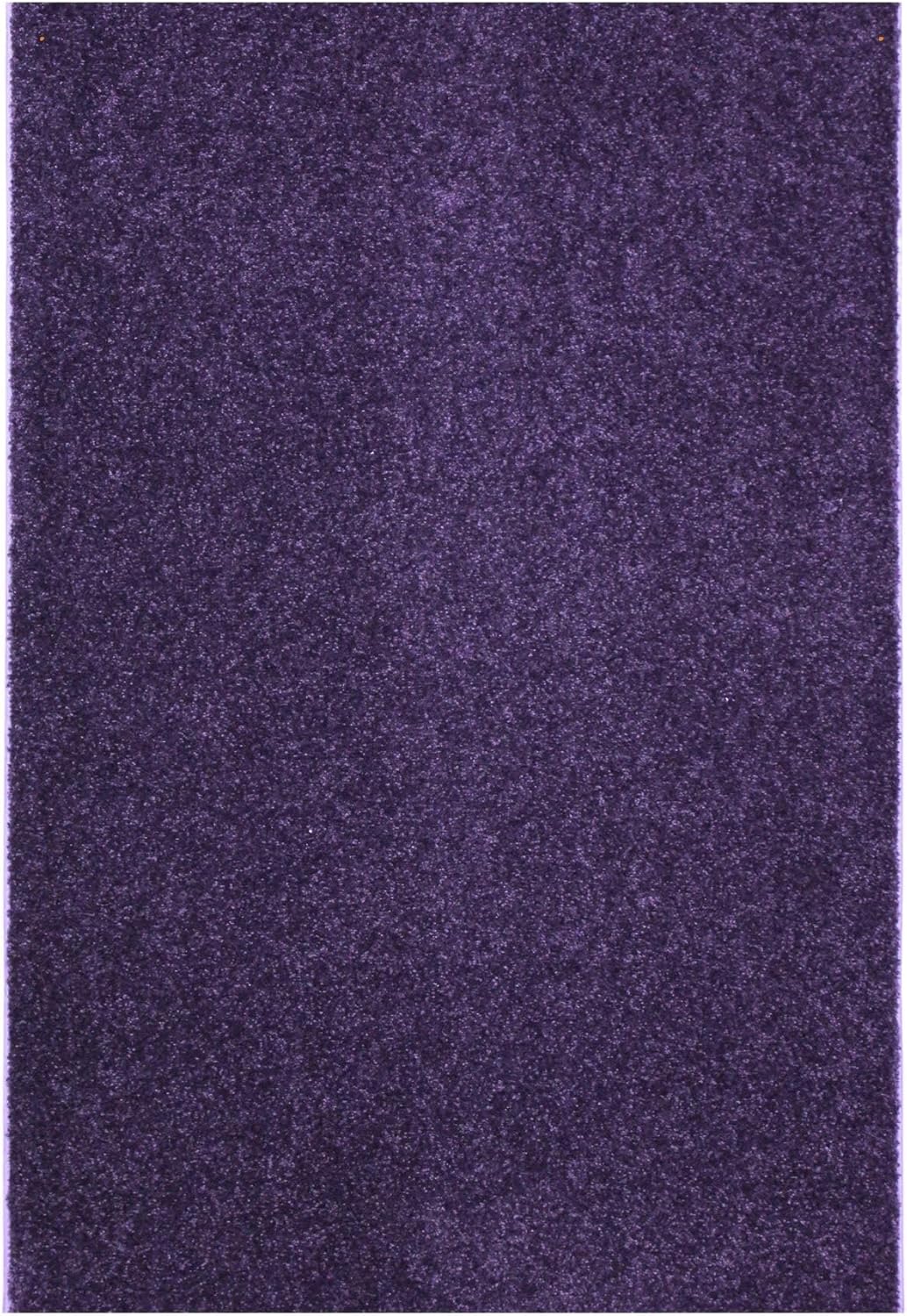 KOECKRITZ Soft and Colorful Kids Classroom Area Rugs (Passes Flammability Pill Test) Many Sizes and Bright Colors to Select from (5' x 7', Eggplant)