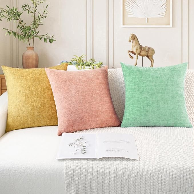 CaliTime Decorative Couch Throw Pillow Covers 16 X 16 Inches Grey Green | Pack - Image 5
