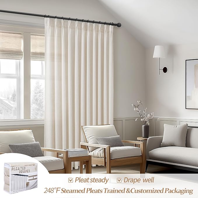 60 Inch Wide Curtains 90 Inches Long 2 Panels Set - Image 6