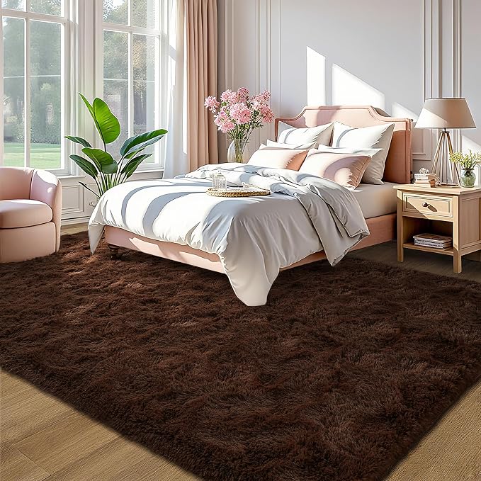 LOCHAS 8x10 Area Rugs Fluffy Living Room Carpets - Image 3
