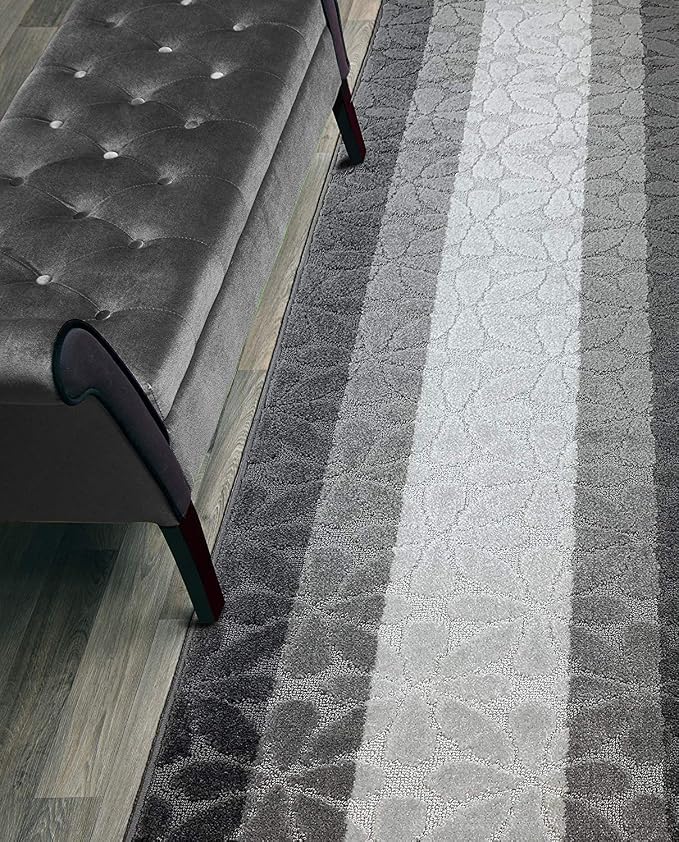 13 Ft Gray Hallway Runner Rug, Non Slip Washable, Kitchen & Entryway | 2'2" x by ORFAHOME
