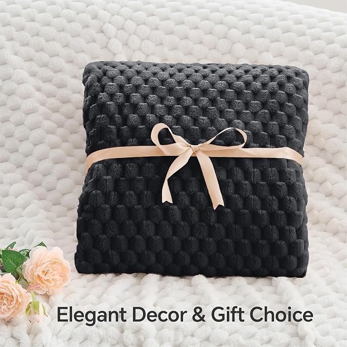 BEDELITE Black Large Throw Blanket - Image 5