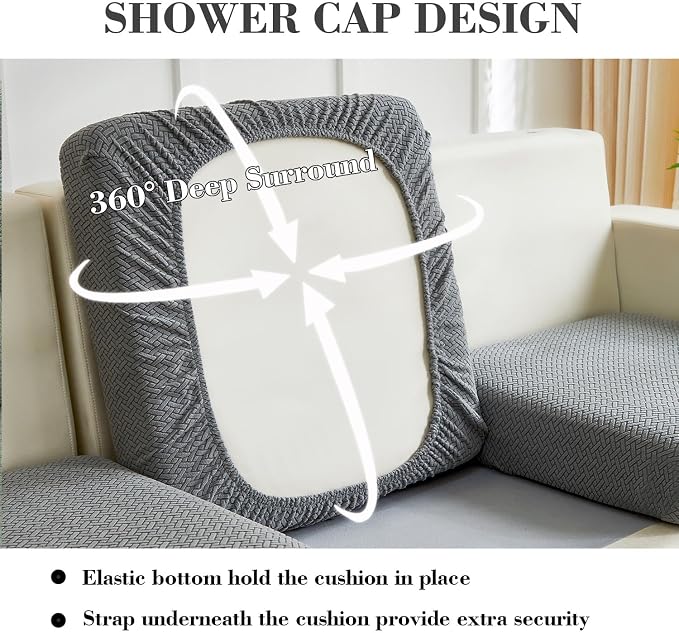 Couch Covers for 3 Cushion Sofa Pet Friendly Couch Cushion Covers Universal - Image 4