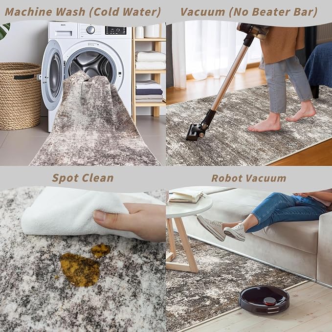 2x4 Washable Non-Slip Runner Rug – Small Throw Rug - Image 8
